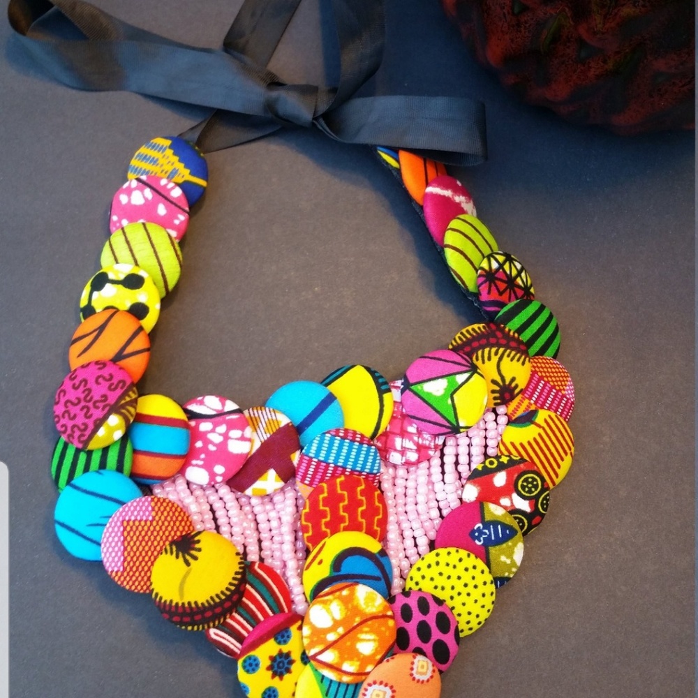 Ankara Necklace Set♥️ - Handmade